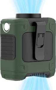 lot 40023 image: LOUISWARE Portable Waist Fan 10000mAh, 3-Speed, 18000RPM, LED Light, 12H