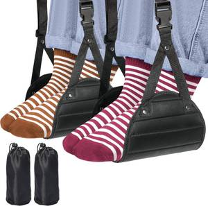 lot 40040 image: 2-Pack Airplane Travel Footrest Hammock for Relaxing Feet  Plane Footrest