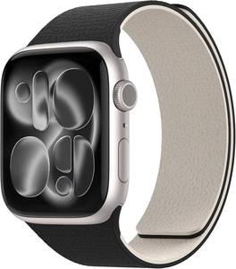 lot 40056 image: Magnetic Silicone Band for Apple Watch Ultra & Series (49 44mm), Black