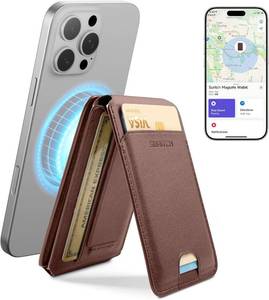 lot 40064 image: SURITCH MagSafe Wallet with Find My, NFC, RFID Blocking, Adjustable Stand