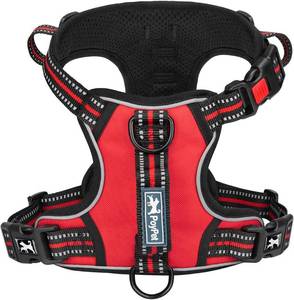 lot 40067 image: PoyPet No Pull Dog Harness with 3 Leash Clips and Vertical Handle