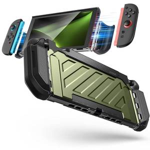 lot 40072 image: SUPCASE for Nintendo Switch 2 Case 2025, Joy Con Remove Friendly, Green
