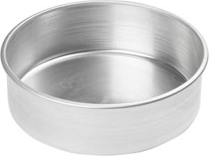 lot 40084 image: Winco 9 Red Heavy-Duty Round Layer Aluminum Cake Pan