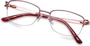 lot 40088 image: LianSan Retro Blue Light Blocking Bifocal Reading Glasses for Women 2.50