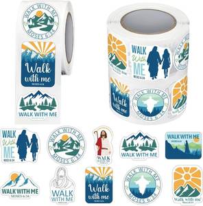 lot 40098 image: Glenmal 1000pcs Walk with Me 2026 Mormon Moses 6 36 Stickers,Classic