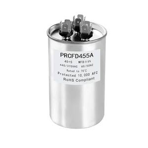 lot 40113 image: PRCFD455A Dual Run Capacitor 455 MFD 370-440 Volt
