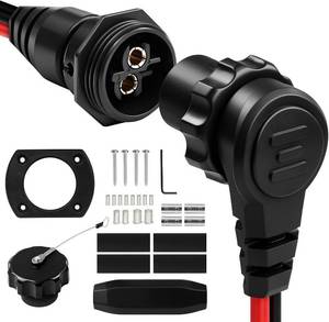 lot 40145 image: 1865120 MKR-28 Trolling Motor Plug, Male-Female Socket Connector 12V-48V
