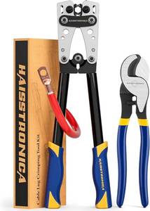 lot 40164 image: haisstronica Battery Cable Crimper Kit 8-10 AWG with Cable Cutter