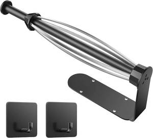 lot 40172 image: Under-Cabinet Paper Towel Holder, Single-Hand Wall Mount with Damping