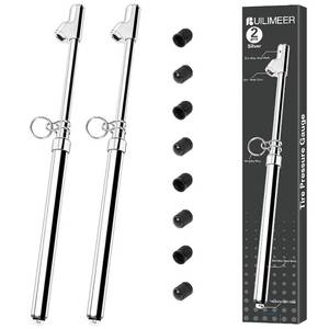 lot 40186 image: 2-Pack Dual Head Tire Pressure Gauge 10-150 PSI