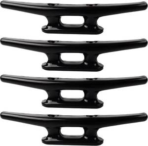 lot 40200 image: Nylon Boat Cleats Black, 4568 in Marine Dock Cleats for Rope, Kayak
