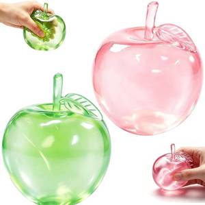 lot 40213 image: 2-Pack Apple Squishy Stress Balls, Slow Rising Slushy Apple Toys