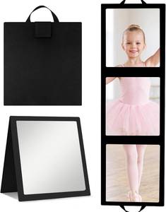 lot 40227 image: Portable Full Length Hanging Dance Mirror, Foldable Body Mirror for Camping