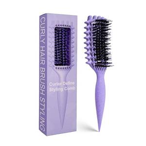 lot 40235 image: Candybrush Curl Defining Brush for Detangling and Shaping Curls (Purple)