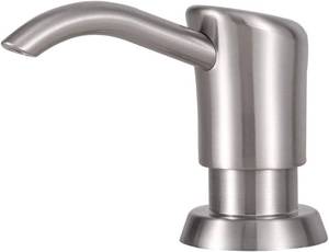 lot 40253 image: GAGALIFE Dish Soap Dispenser for Kitchen Sink, 17 oz Bottle, Brushed Nickel