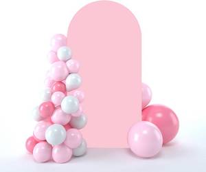 lot 40292 image: bricia Wedding Arch Backdrop Cover, 6.6FT Double-Sided Stretchy Fitted Arch