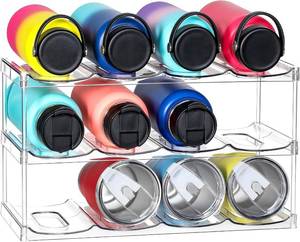 lot 40301 image: 3-Tier Stackable Water Bottle Organizer for Stanley 40oz & Large Tumblers