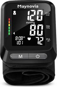 lot 40302 image: Wrist Blood Pressure Monitor, Backlit LCD, 5.3-8.5 in Cuff, Black