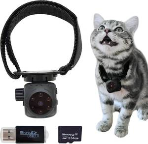 lot 40306 image: Pet Collar Camera with 64GB SD Card, 1080p Video, IR Night Vision