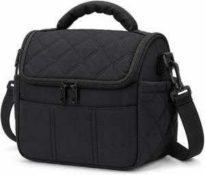 lot 40333 image: Lunch Bag for Women Small Insulated Lunch Box Quilted Puffer Lunch Tote