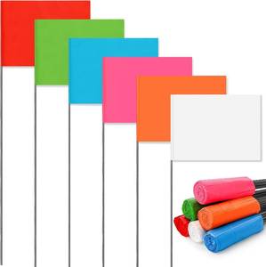 lot 40335 image: Bekith 300-Pack Marker Flags, 15 x 4 x 5 in, Lawn & Landscape (6 Colors)