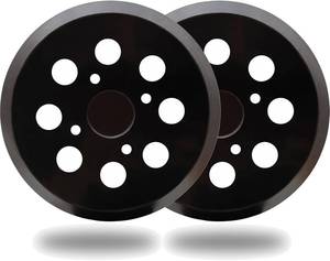 lot 40338 image: 2-Pack 5 Universal Hook-and-Loop Orbital Sander Pad for Ryobi, Ridgid ROS