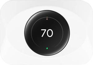 lot 40342 image: Wall Plate Cover for Google Nest Learning Thermostat (4th Gen)-White, 1 PK