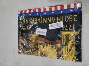 lot 40365 image: Joyline 250th Anniversary USA Garden Flag 1776-2026 Patriotic Eagle 12x18