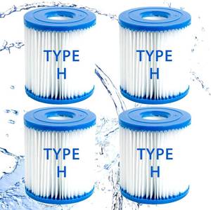 lot 40373 image: Type H Filter Cartridges for Above Ground Pool Filter 330 Gallon Easy Set