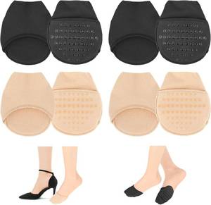 lot 40379 image: YUXIANLB Ball of Foot Cushion Socks, Womens Toe Cover with Padding