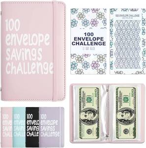 lot 6525 image: 100 Days Money Saving Challenge Coin Envelope Budget Book