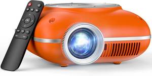 lot 6560 image: HOMPOW Mini Projector, 1080P Supported Portable Bluetooth projector
