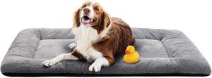 lot 6573 image: Dog Crate Pad Washable Dog Bed for Crate Extra Large Cozy Mat 48-Inch Gray