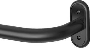 lot 6580 image: Curtain Rod 36-120 Inch, Black Heavy Duty Curtain Rods for Windows