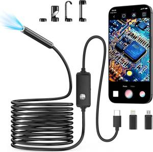 lot 6589 image: Endoscope Camera with Light,1920P HD Borescope with 8 Adjustable LED Lights