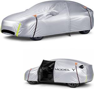 lot 6594 image: Wigoo Tesla Model Y Car Cover 2020-2026, Custom Fit UV Protection