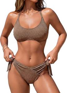 lot 6598 image: Blooming Jelly Womens Two Piece Bikini Sets Sparkly Swimsuit 2026 XL
