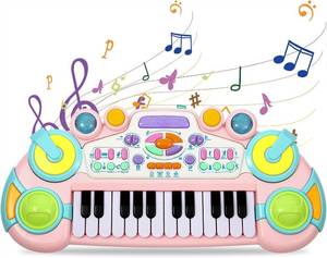 lot 6516 image: Toddler Piano Keyboard Toy, 24-Key Kids Piano for Ages 1-4, Birthday Gift