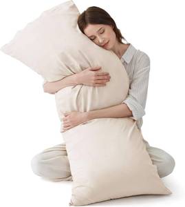 lot 6638 image: Bedsure PureWoven Body Long Pillowcase, 100% Rayon Derived from Bamboo