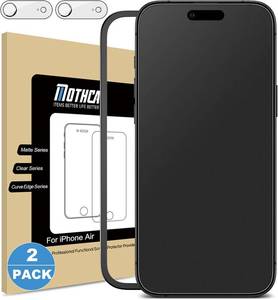 lot 6667 image: Mothca 2 Pack Matte Glass Protector iPhone Air  17 Air 6.5 inch
