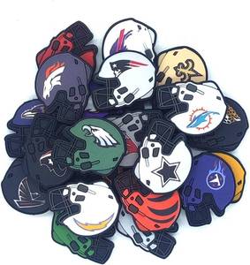 lot 6675 image: YOKUSHI 32 Pcs Football Silicone Focal Beads for Pens, Rugby Helmet Beads