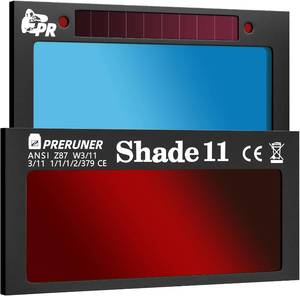 lot 6699 image: Core Series Red Shade 11 Auto-Darkening Welding Lens 2x4.25in, Slim 0.2in