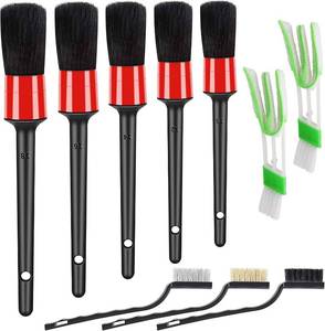 lot 6711 image: HMPLL 10pcs Auto Car Detailing Brush Set Car Interior Cleaning Kit