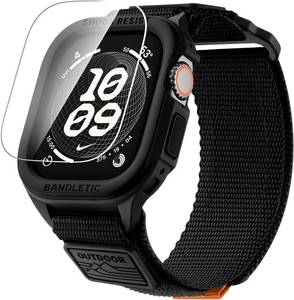 lot 6715 image: Bandletic Rugged Compatible with Apple Watch Ultra 32 Band 49mm with Case