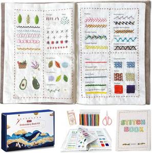 lot 6763 image: spicssa 2026 Upgraded Embroidery Stitch Book Kit, All-in-One Sewing Kit
