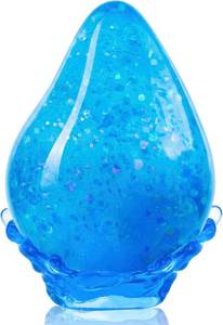 lot 6839 image: Squishy Drop Stress Balls, Gel-Filled Silicone Squeeze Toys for Kids (Blue)