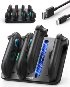 lot 6861 image: JEMDO Joy-Con Dock for Switch 2   4-in-1 Fast Charger with LED, Overcharge