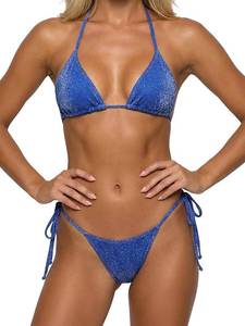 lot 6932 image: Bikini Women Bathing Suit Triangle Swimsuit Thongs Cheeky L