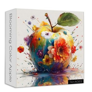 lot 6851 image: Larkipuzz 1000-Piece Colorful Apple Puzzle for Adults, APPLE