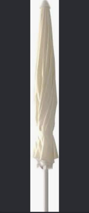 lot 5986 image: Patio Umbrella Cream Colored Cantilever Style with Pole (approx 6-7 ft) - Retail $0